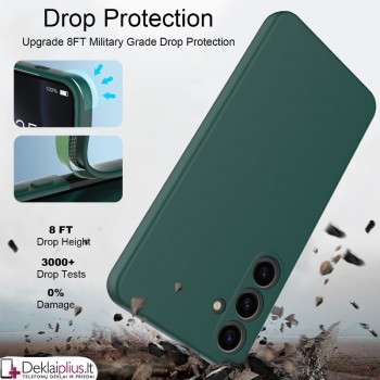 Liquid Air silikoninis žalias dėklas - su kameros apsauga (Samsung Galaxy M55 5G) Liquid Air silikoninis žalias dėklas - su kameros apsauga (Samsung Galaxy M55 5G)